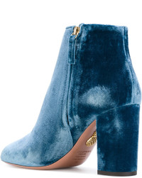 Темно-синие ботильоны от Aquazzura