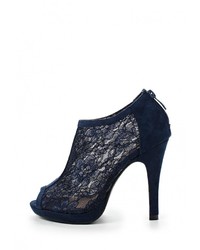 Темно-синие ботильоны от Buonarotti