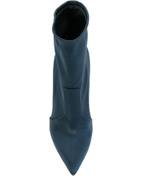 Темно-синие ботильоны от Casadei