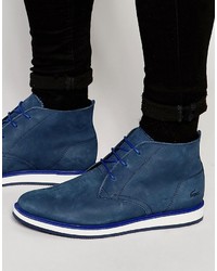 Темно-синие ботинки дезерты от Lacoste