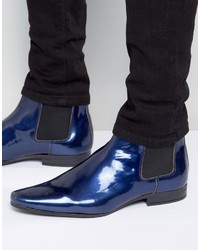 Мужские темно-синие ботинки челси от Asos