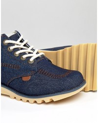 Женские темно-синие ботинки от Kickers