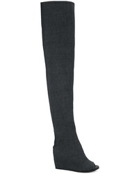 Темно-синие ботфорты от Peter Non