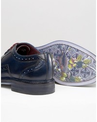 Темно-синие броги от Ted Baker