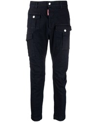 Темно-синие брюки карго от DSQUARED2