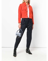 Женские темно-синие брюки карго от Chloé