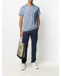 Темно-синие брюки карго от Stone Island