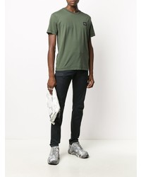 Темно-синие брюки карго от Stone Island