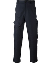 Темно-синие брюки карго от MSGM