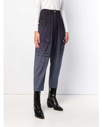 Женские темно-синие брюки карго от Sonia Rykiel