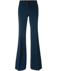 Темно-синие брюки-клеш от Burberry