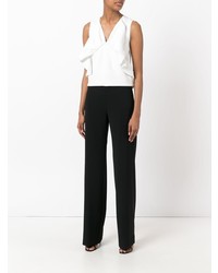 Темно-синие брюки-клеш от D-Exterior