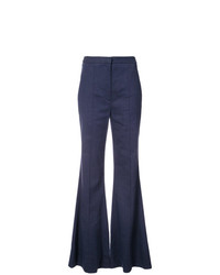 Темно-синие брюки-клеш от Dvf Diane Von Furstenberg
