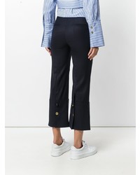 Темно-синие брюки-клеш от Eudon Choi
