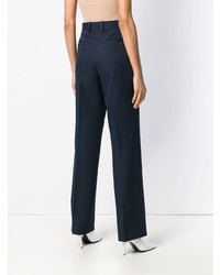 Темно-синие брюки-клеш от Maison Margiela