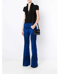 Темно-синие брюки-клеш от Tufi Duek