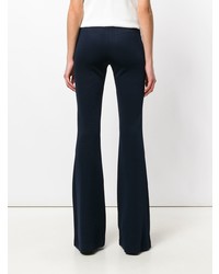 Темно-синие брюки-клеш от Galvan