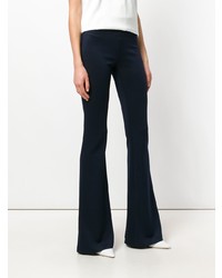 Темно-синие брюки-клеш от Galvan