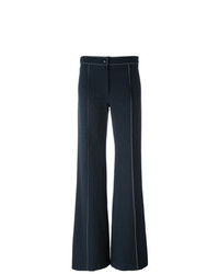 Темно-синие брюки-клеш от Lemaire