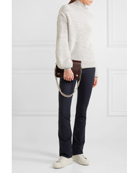 Темно-синие брюки-клеш от Joseph