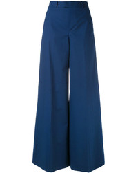 Темно-синие брюки-клеш от RED Valentino