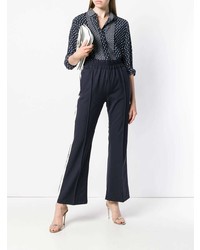 Темно-синие брюки-клеш от Baum Und Pferdgarten