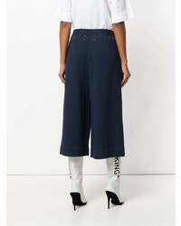 Темно-синие брюки-кюлоты от Maison Margiela