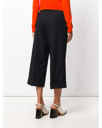 Темно-синие брюки-кюлоты от Marni