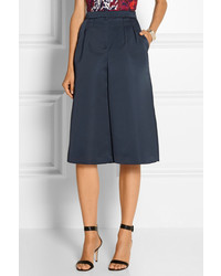 Темно-синие брюки-кюлоты от MSGM