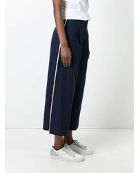 Темно-синие брюки-кюлоты от Erika Cavallini