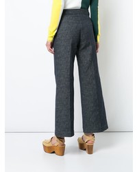 Темно-синие брюки-кюлоты от Derek Lam