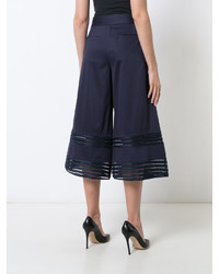 Темно-синие брюки-кюлоты от Zac Posen