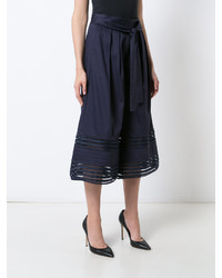 Темно-синие брюки-кюлоты от Zac Posen