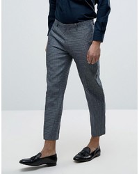Мужские темно-синие брюки с геометрическим рисунком от Asos
