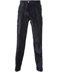 Мужские темно-синие брюки с камуфляжным принтом от Versus