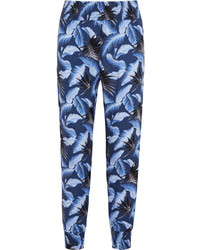 Женские темно-синие брюки с принтом от Mikoh