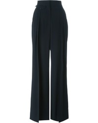 Женские темно-синие брюки со складками от Lemaire
