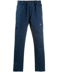 Темно-синие брюки чинос с принтом от DSQUARED2
