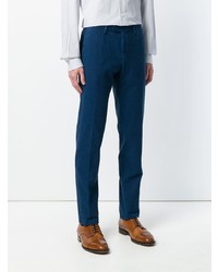 Темно-синие брюки чинос от Dell'oglio