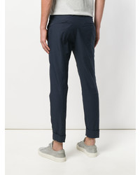 Темно-синие брюки чинос от Paolo Pecora