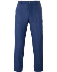 Темно-синие брюки чинос от Corneliani
