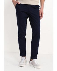 Темно-синие брюки чинос от H.I.S