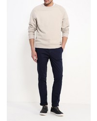 Темно-синие брюки чинос от H.I.S