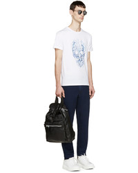 Темно-синие брюки чинос от Alexander McQueen