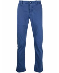 Темно-синие брюки чинос от Jacob Cohen