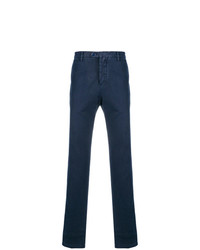 Темно-синие брюки чинос от Kiton