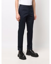 Темно-синие брюки чинос от Versace