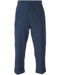 Темно-синие брюки чинос от Lardini