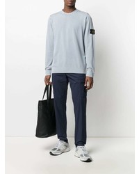 Темно-синие брюки чинос от Stone Island