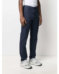 Темно-синие брюки чинос от Stone Island